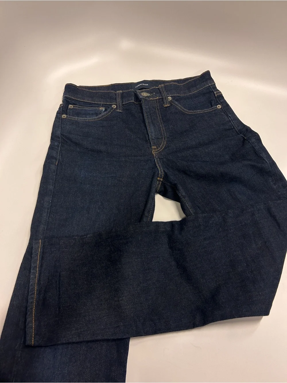 Men’s Jcrew Dark Blue Straight-Leg Jeans